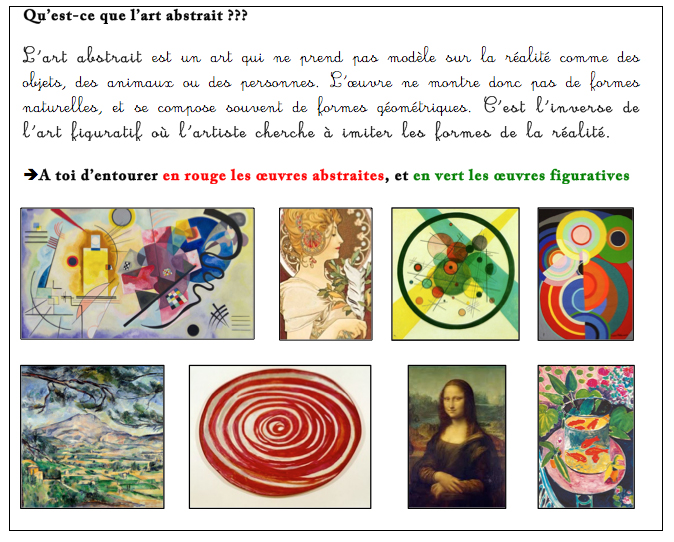 6ème CHAAP A=Art Abstrait – Le Mini Musée
